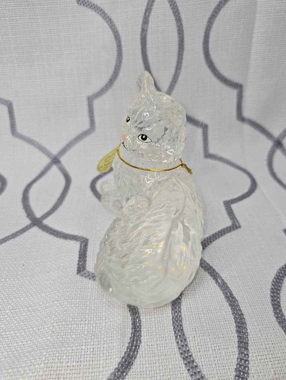 Bradford Exchange Smitten Kitten Cat  Crystal Figurine Sophisticats Read Below - Picture 5 of 7